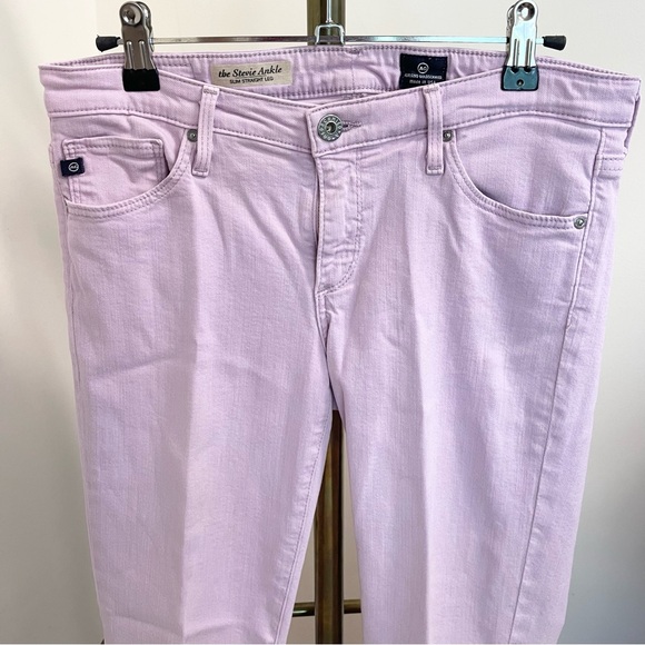 Pretty AG Stevie ankle Jean…soft lilac/pink color! - Picture 5 of 14
